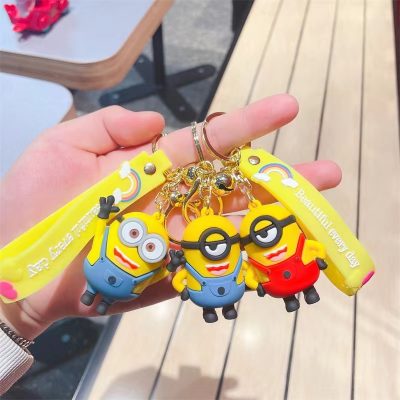 Anime Cute Little Yellow Man Cartoon Plush Doll Keychain Women Bag Ornaments Creative Small Gift New 3 - Minion Plush